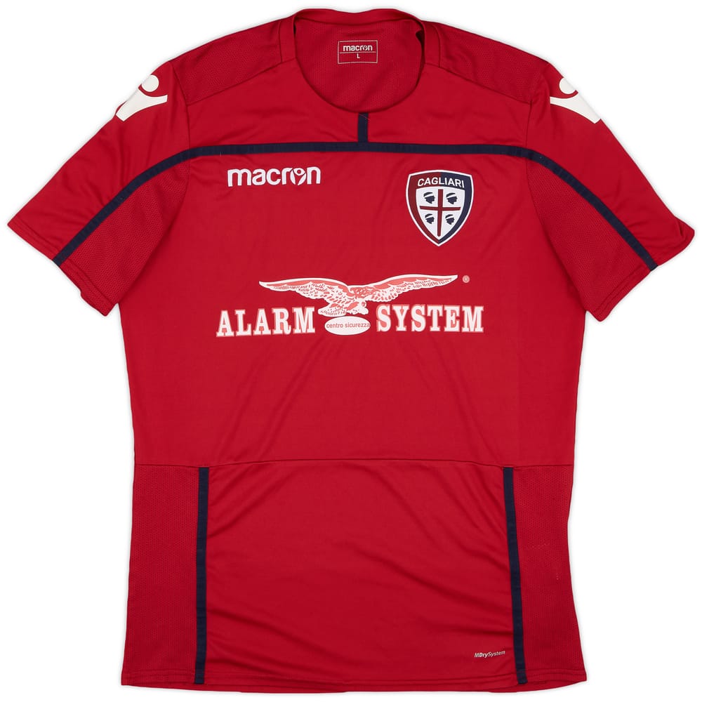 2018-19 Cagliari Macron Training Shirt - 8/10 - (L)