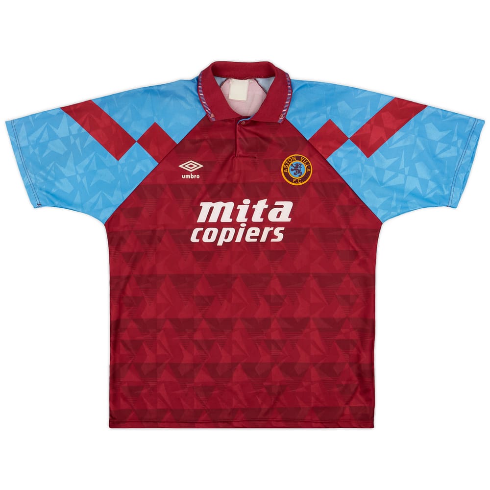 1990-92 Aston Villa Home Shirt - 9/10 - (XL)