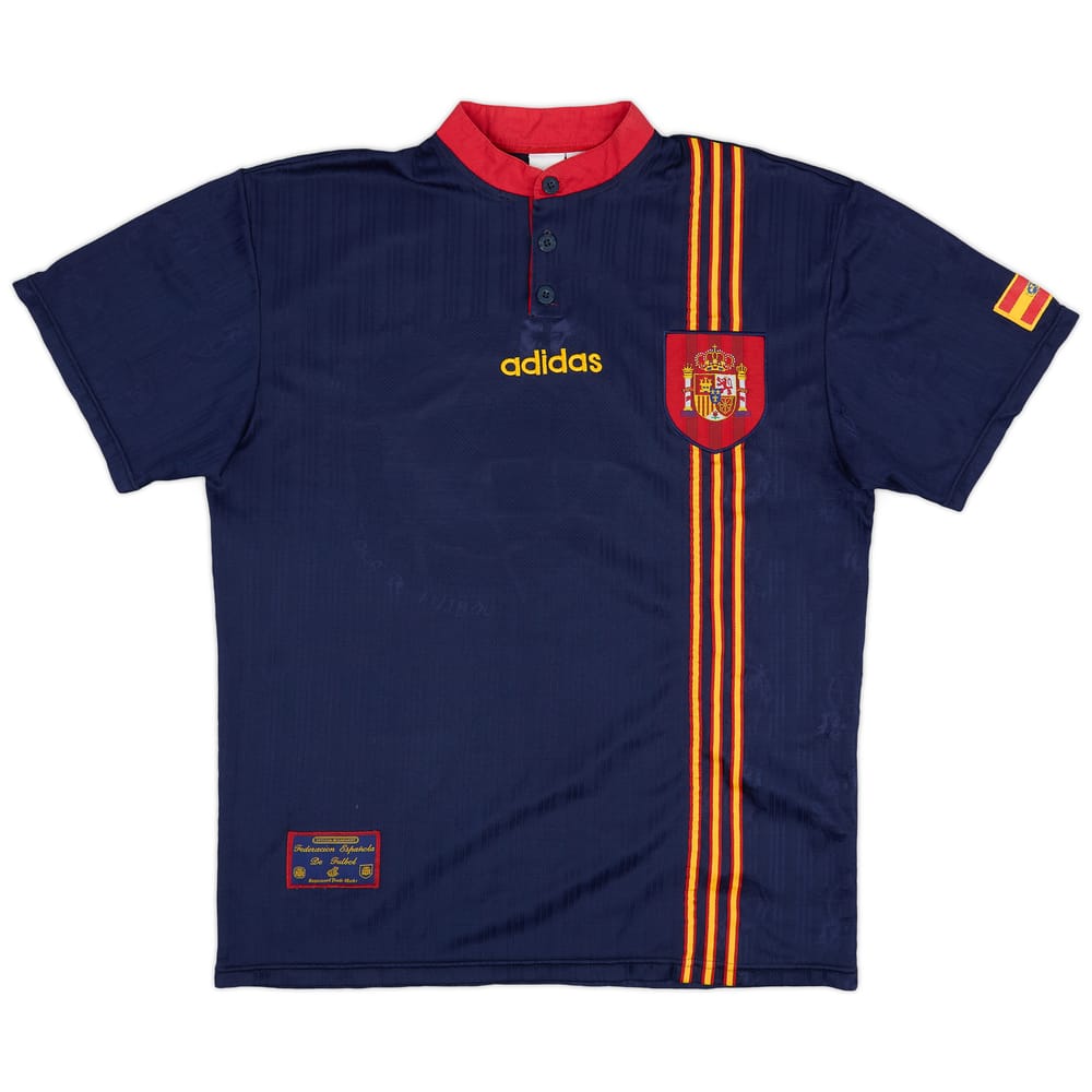 1996-98 Spain Away Shirt R.Hierro #6 - 9/10 - (L)