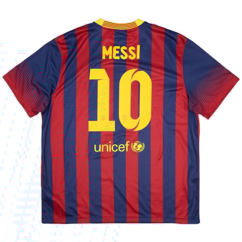 2013-14 Barcelona Home Shirt Messi #10 (XXL)