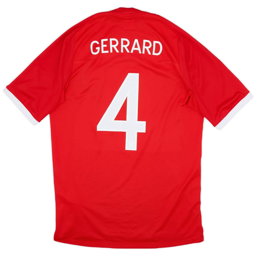 2010-11 England Away Shirt Gerrard #4 - 8/10 - (M)