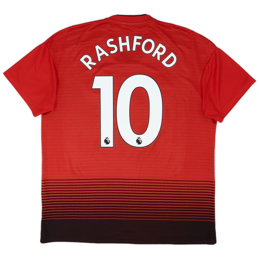 2018-19 Manchester United Home Shirt Rashford #10 - 8/10 - (L)