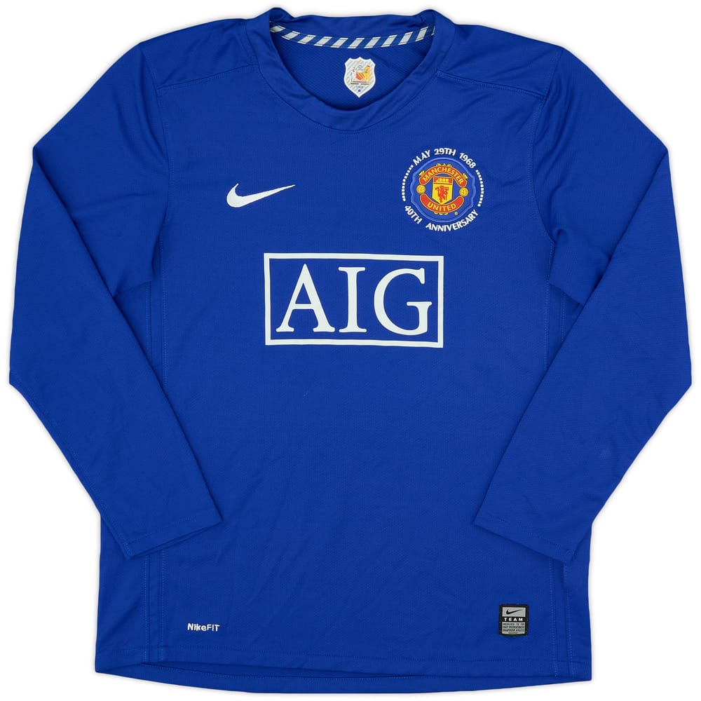 2008-09 Manchester United Third L/S Shirt - 8/10 - (XL.Boys)