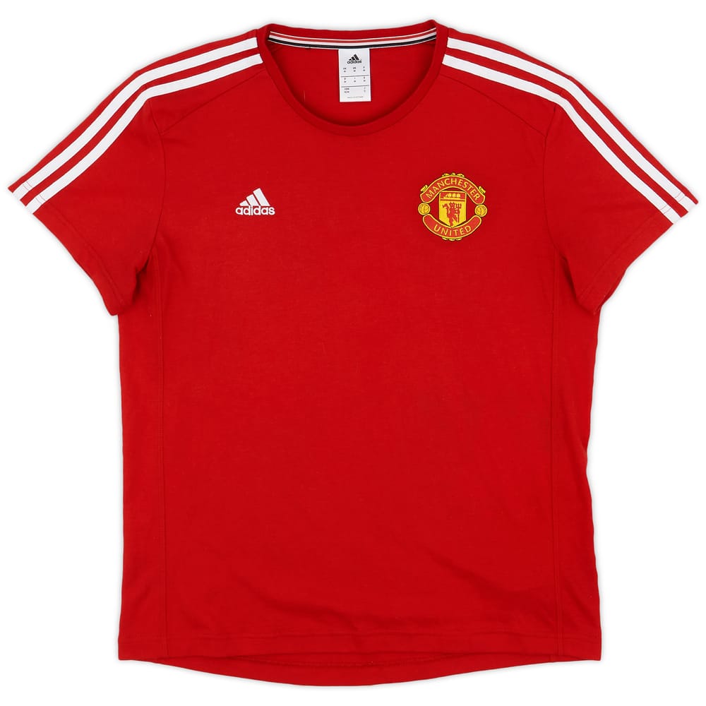 2015-16 Manchester United adidas Cotton Tee - 9/10 - (M)