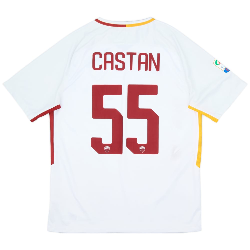 2017-18 Roma Away Shirt Castan #55 - 8/10 - (L)