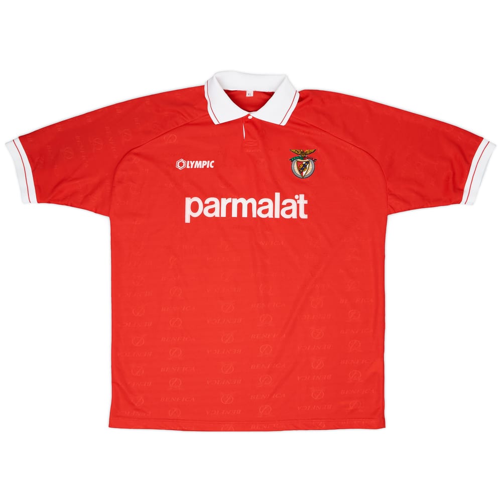 1995-96 Benfica Match Worn Home Shirt #7