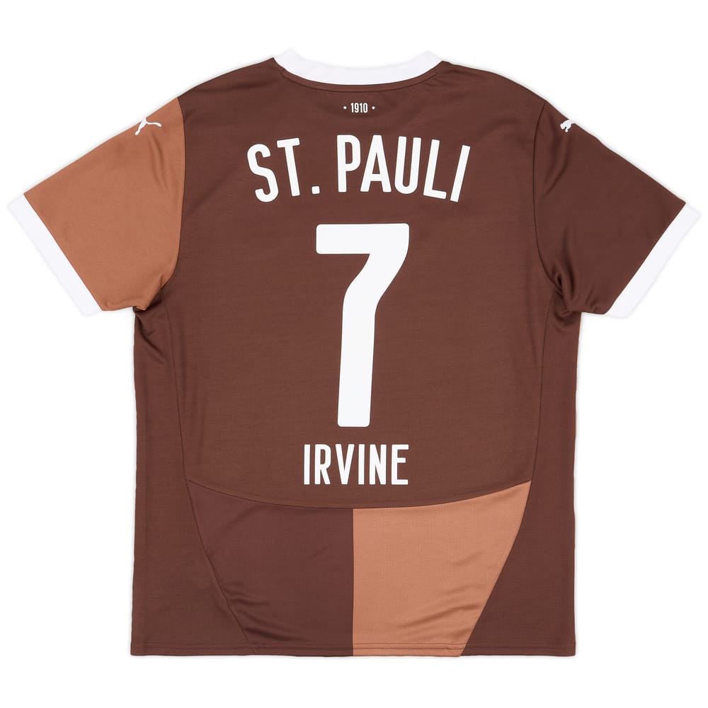 2024-25 St Pauli Home Shirt Irvine #7