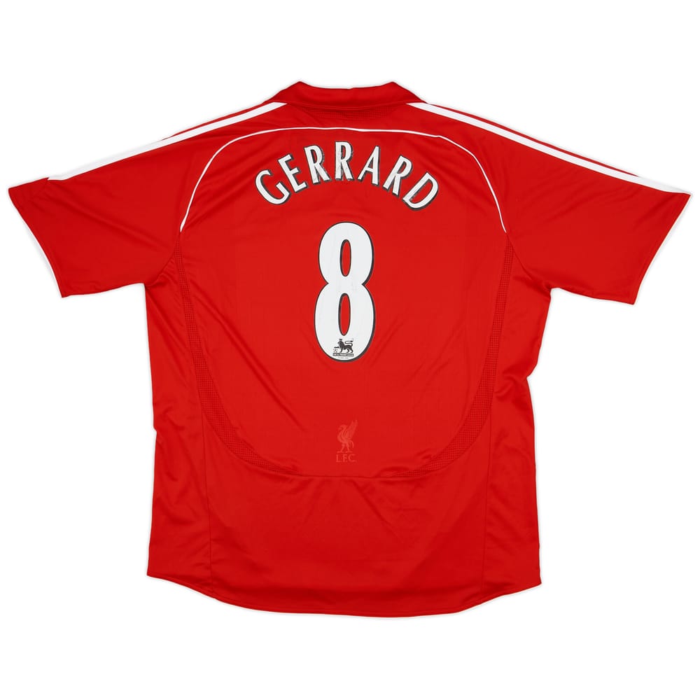 2006-08 Liverpool Home Shirt Gerrard #8 - 6/10 - (XXL)