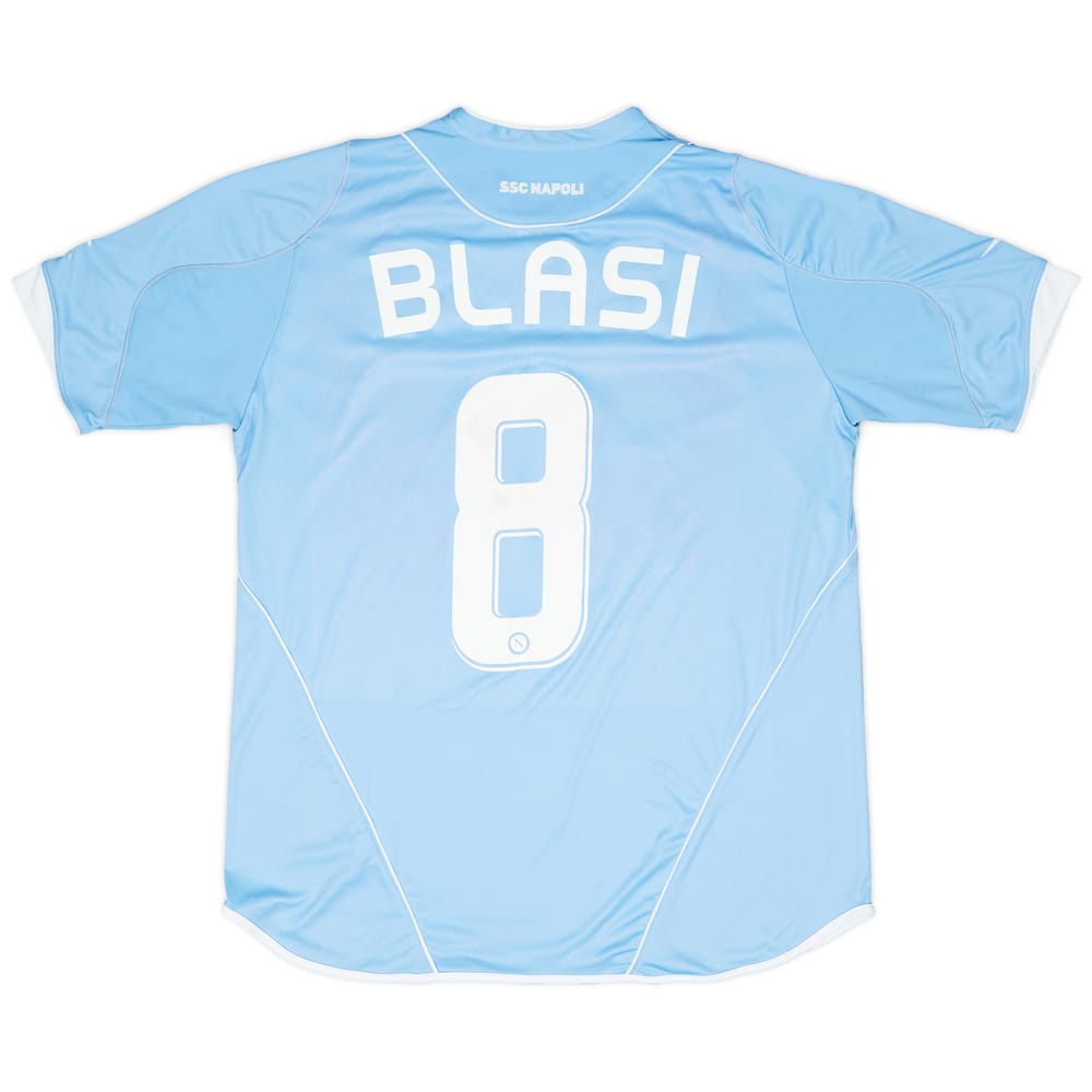 2007-08 Napoli Home Shirt Blasi #8 - 5/10 - (L)