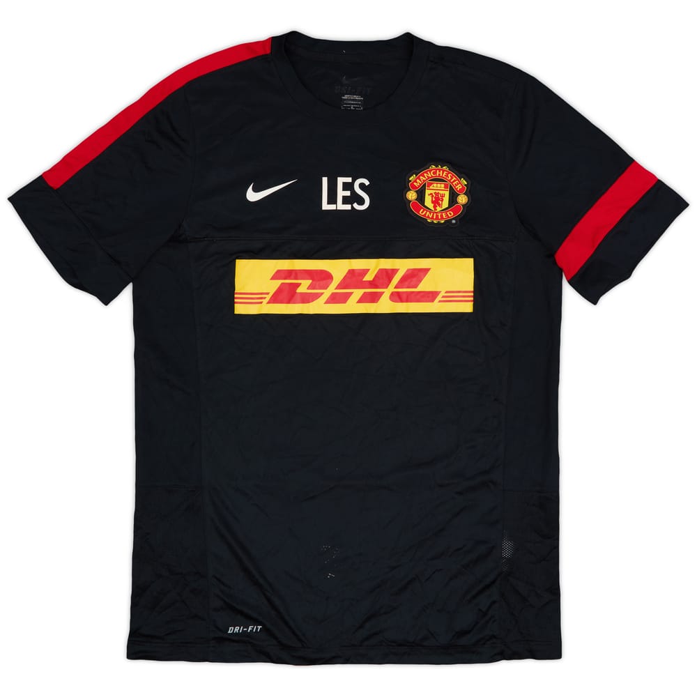 2012-13 Manchester United Staff Issue Nike Training Shirt 'LES' - 7/10 - (L)