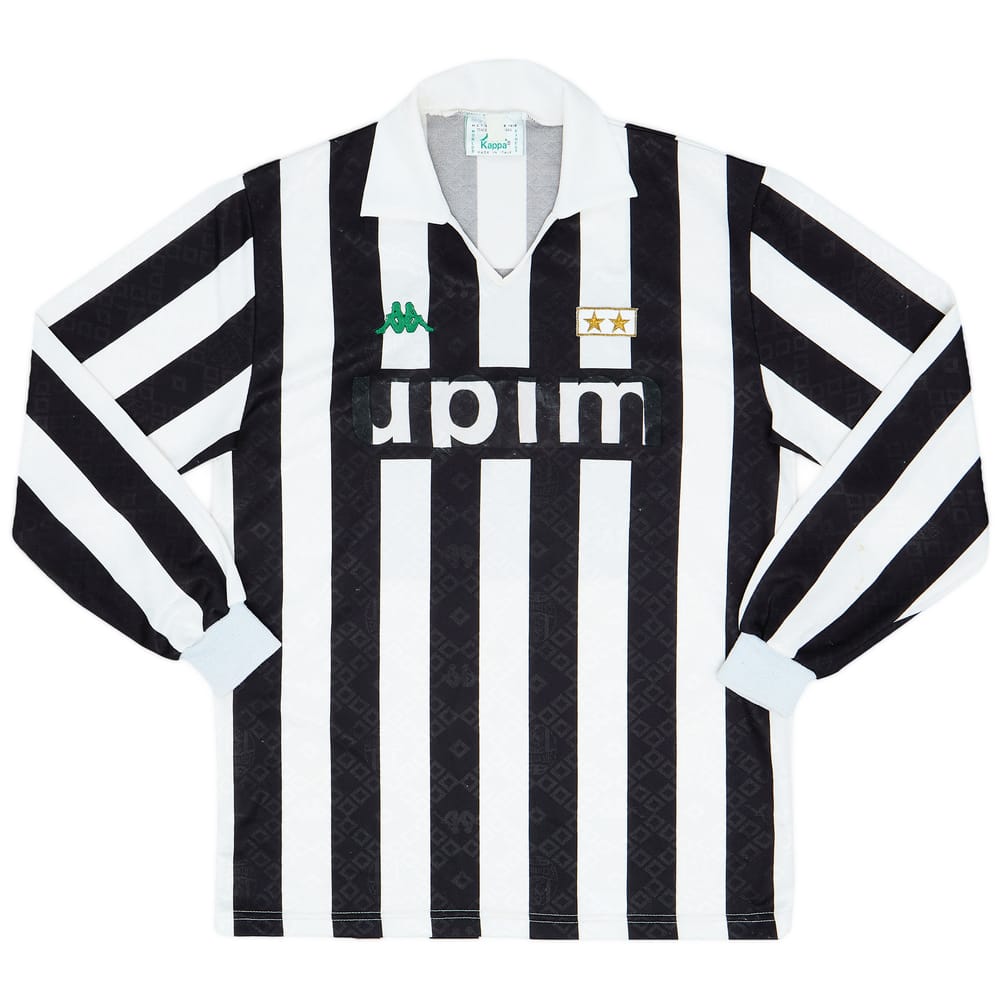 1991-92 Juventus Home L/S Shirt - 5/10 - (L)