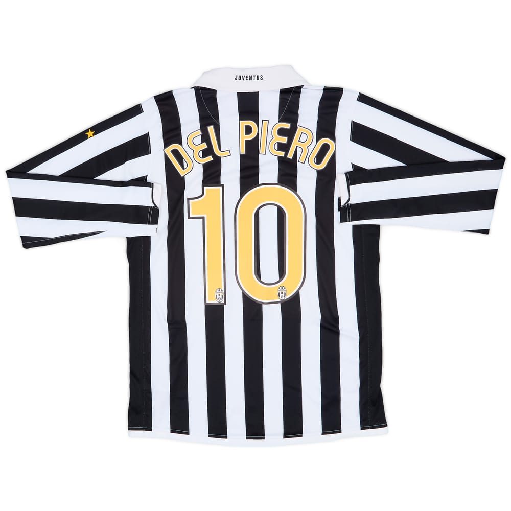 2006-07 Juventus Home L/S Shirt Del Piero #10 - 6/10 - (XL)