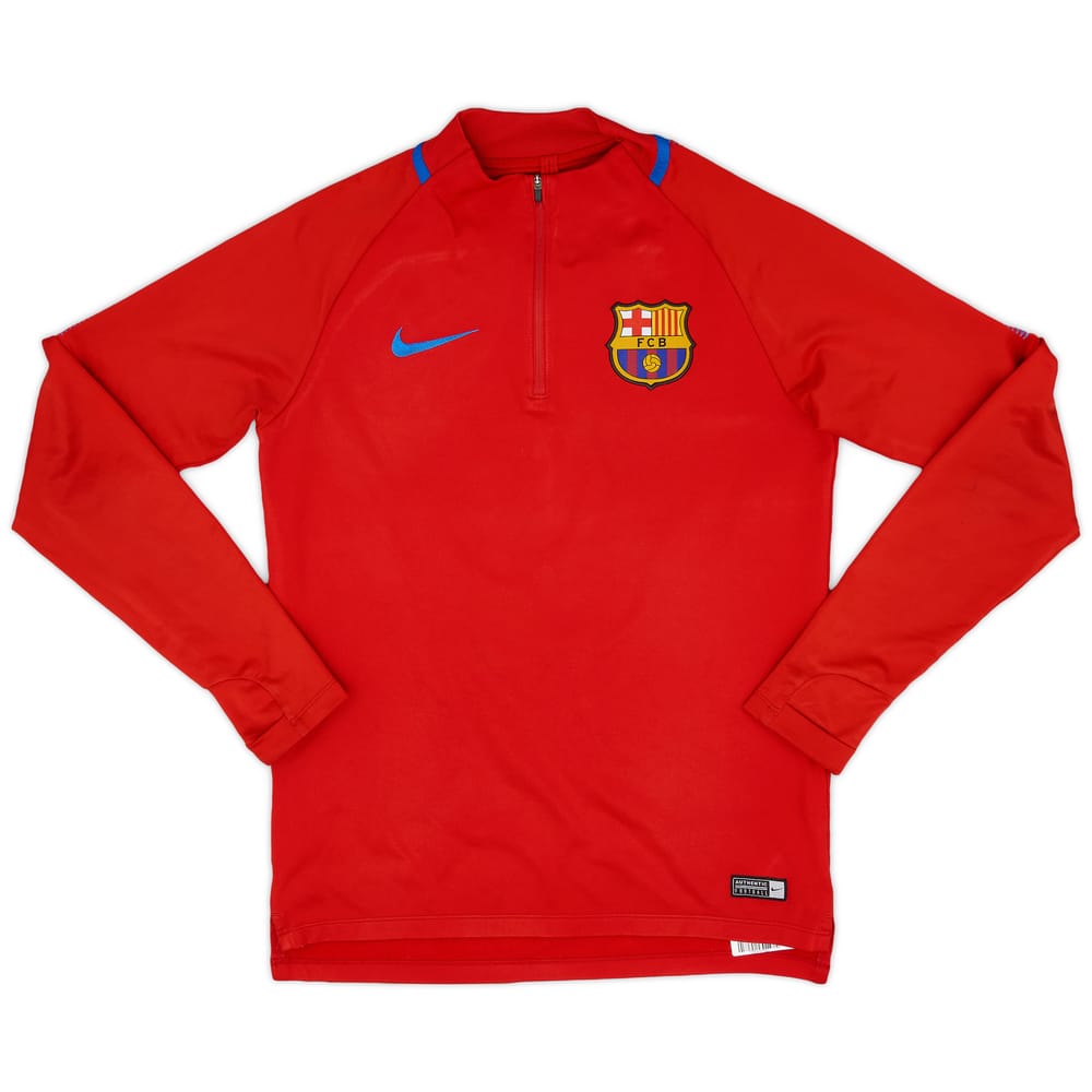 2017-18 Barcelona Nike 1/4 Zip Training Top - 6/10 - (S)