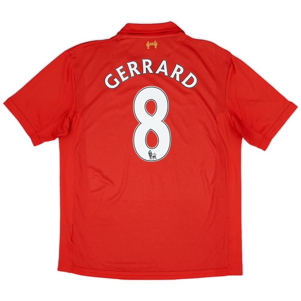 2012-13 Liverpool Home Shirt Gerrard #8 - 6/10 - (XL)