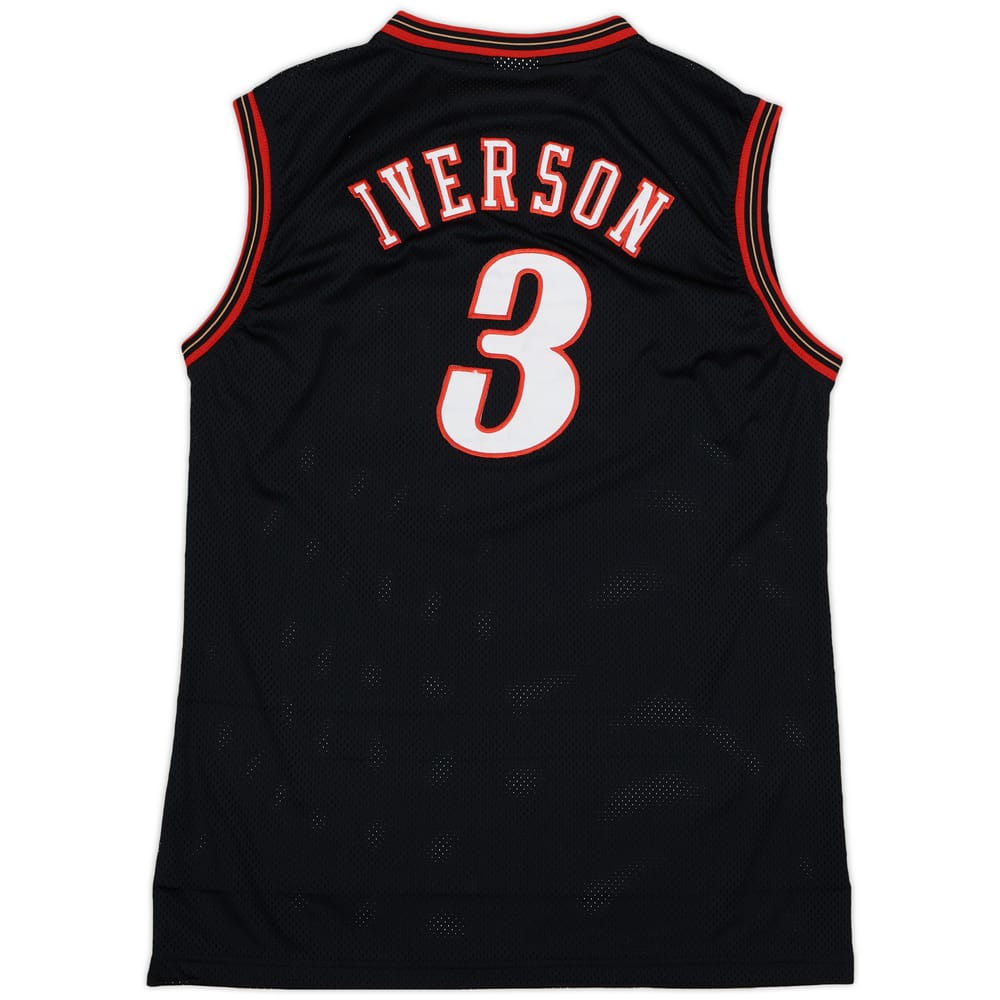 2000-06 Philadelphia 76ers Iverson #3 Champion Authentic Away Jersey - 6/10 - (XL)