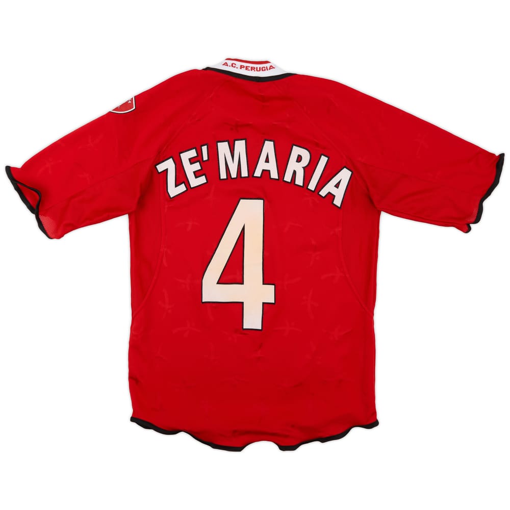 2001-02 Perugia Home Shirt Ze'Maria #4 - 7/10 - (S)