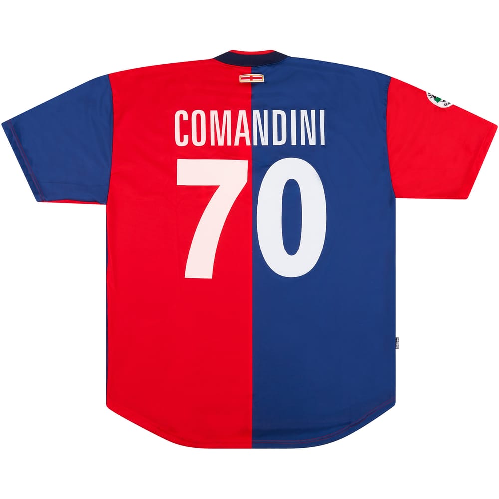 2003-04 Genoa Match Issue Home Shirt Comandini #70