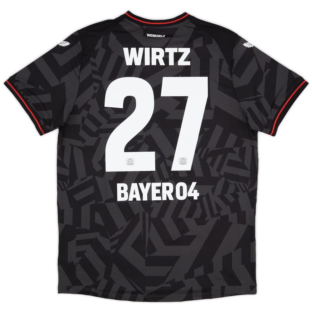 2022-23 Bayer Leverkusen Player Issue Pro Away Shirt Wirtz #27