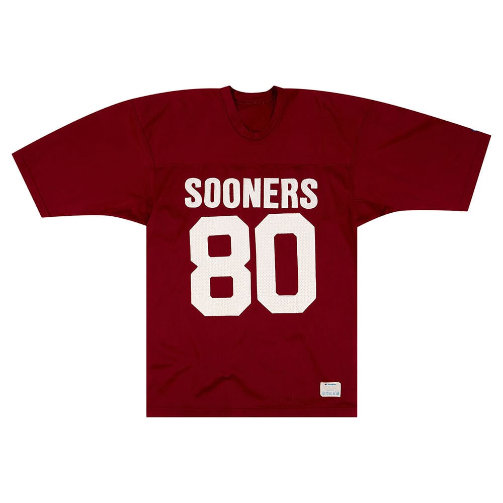 1980s Oklahoma Sooners #80 Champion Jersey (Home) L
