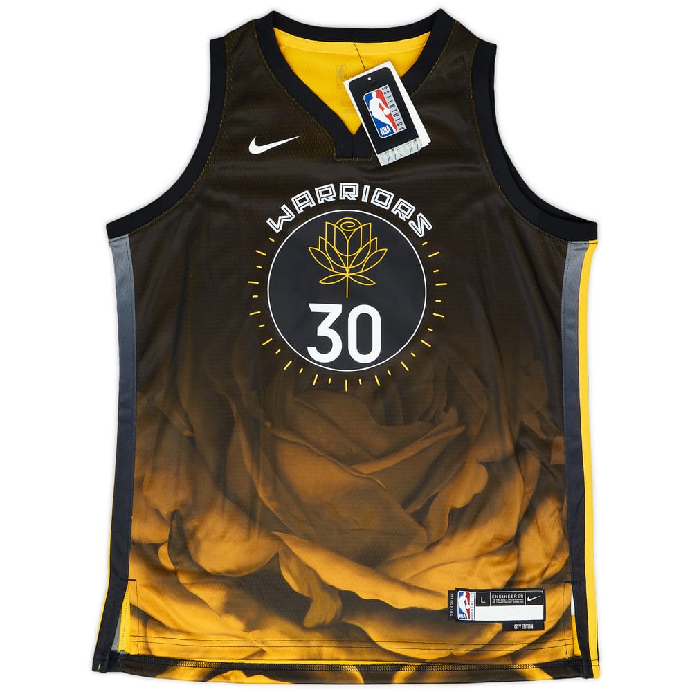 2022-23 Golden State Warriors Curry #30 Nike Swingman Alternate Jersey (L.Boys)