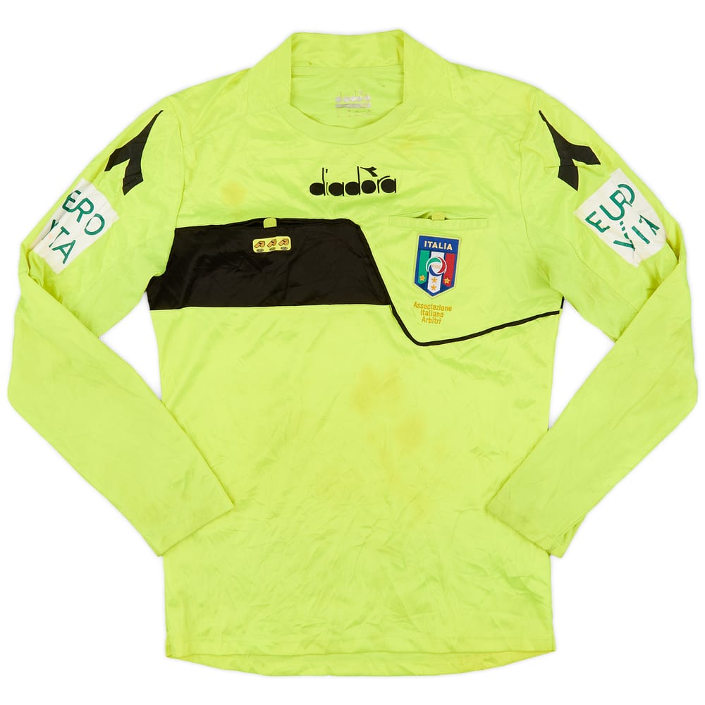 2018-19 Italy Diadora Referee L/S Shirt - 5/10 - (S)
