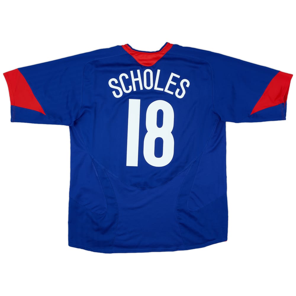 2005-06 Manchester United Away Shirt Scholes #18 - 9/10 - (XL)