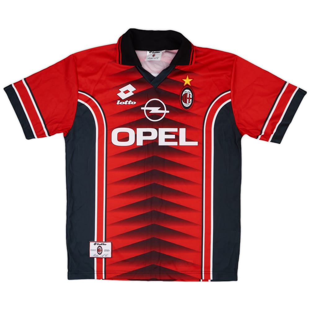 1996-97 AC Milan Lotto Training Shirt - 8/10 - (XL)