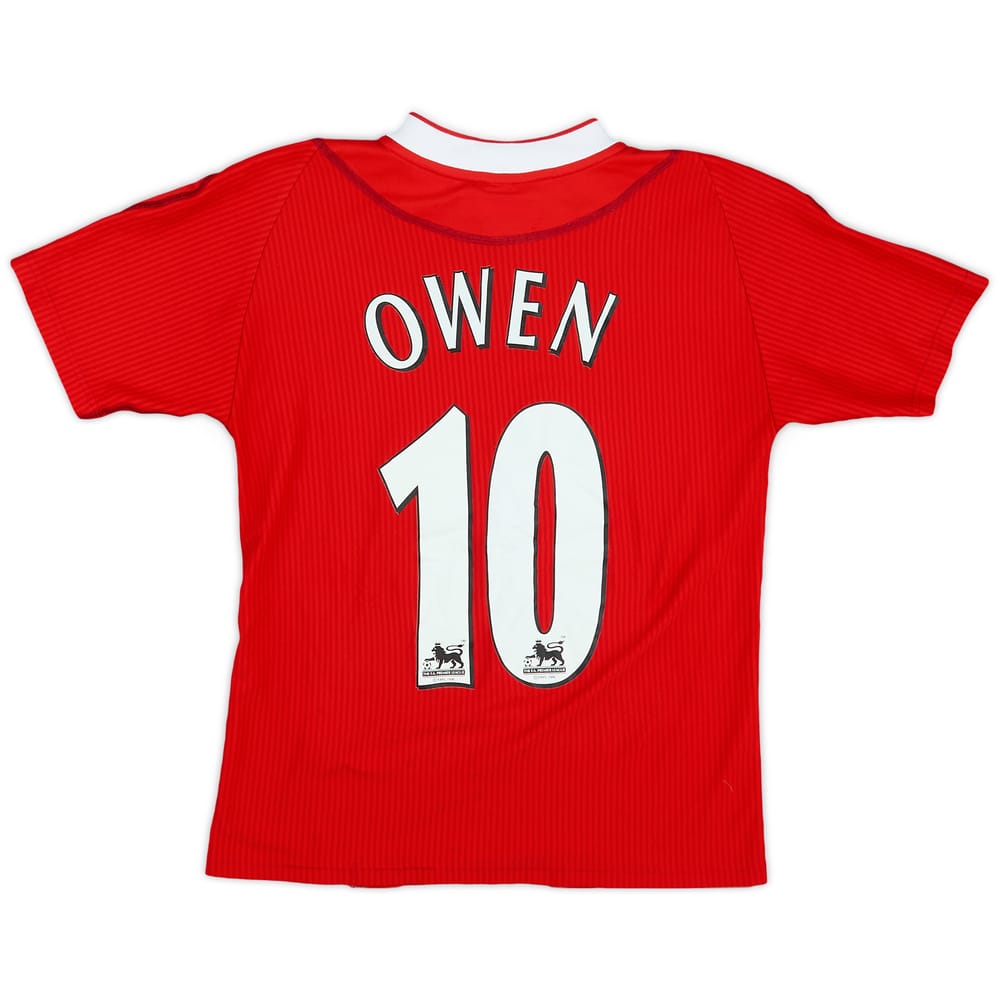 2002-04 Liverpool Home Shirt Owen #10 - 8/10 - (M.Boys)