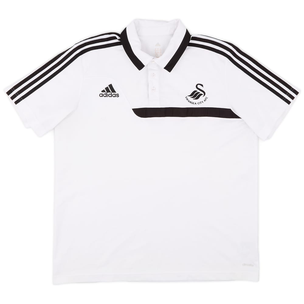 2013-14 Swansea adidas Polo Shirt - 8/10 - (XL)