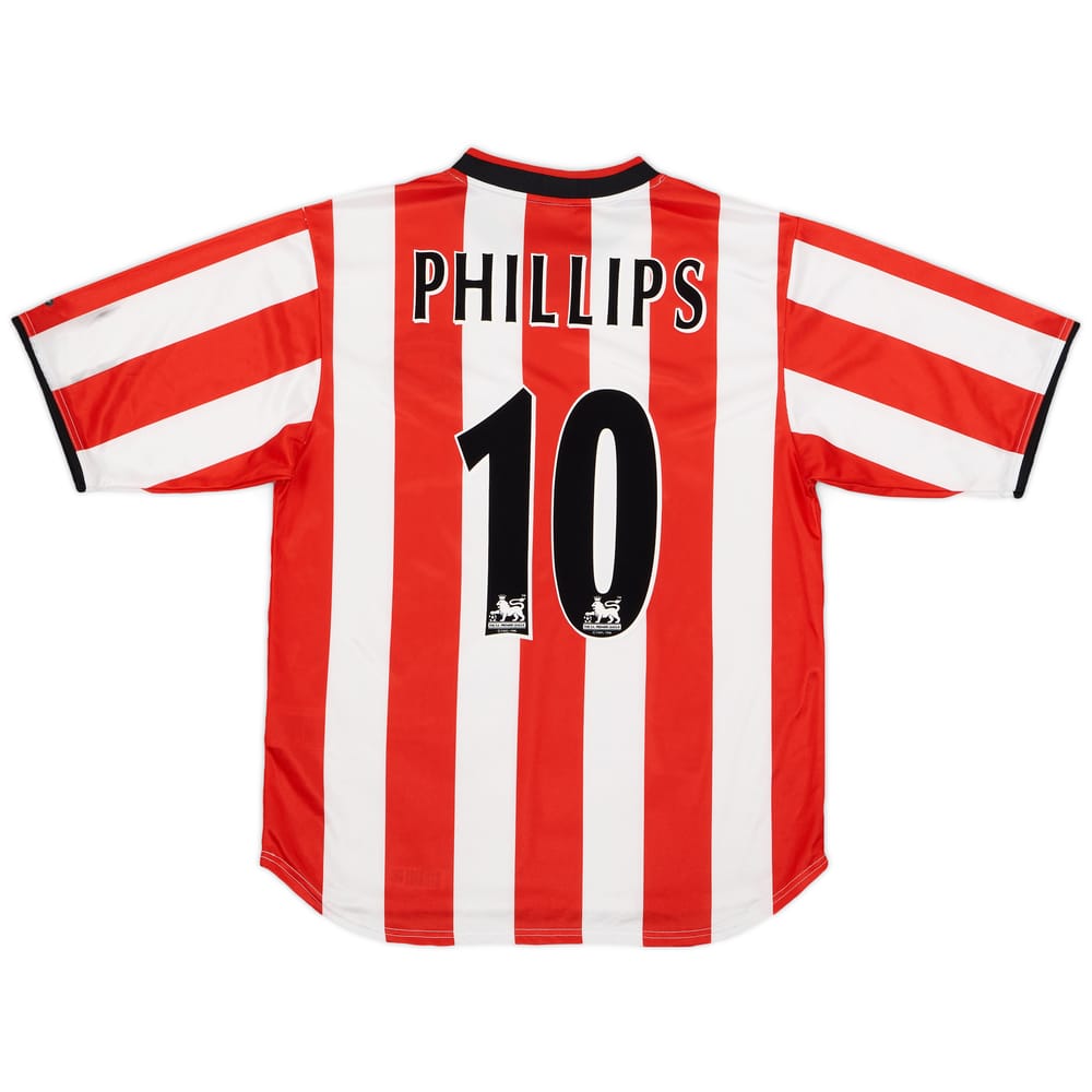 2000-02 Sunderland Home Shirt Phillips #10 - 7/10 - (M)