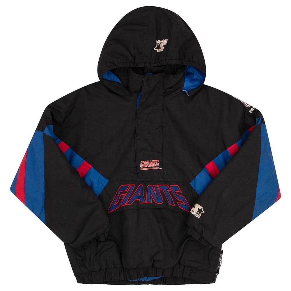 1990s New York Giants Starter Hooded Rain Coat Y