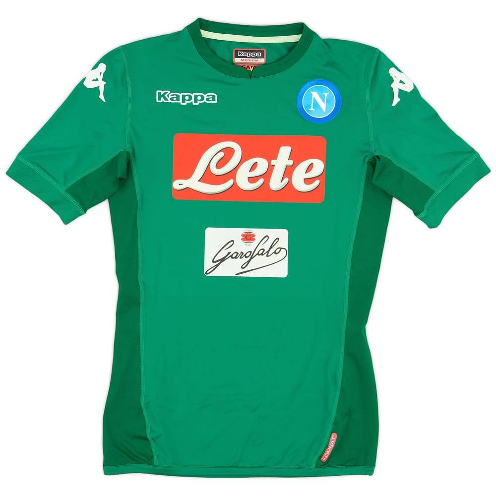 2017-18 Napoli GK Home S/S Shirt - 8/10 - (M)