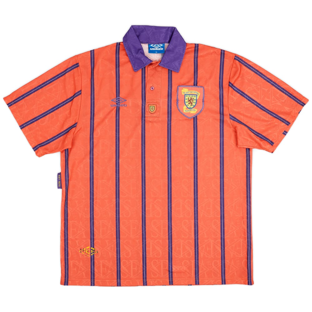 1993-95 Scotland Away Shirt - 8/10 - (XL)