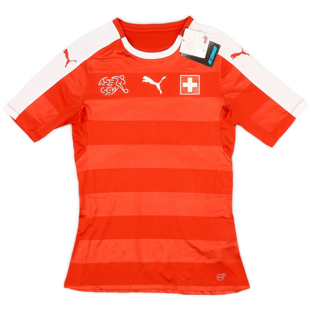 2016-17 Switzerland Authentic (ACTV Fit) Home Shirt (M)