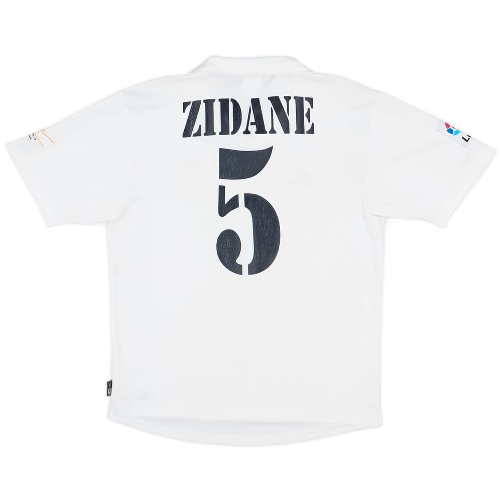 2001 Real Madrid Home Shirt Zidane #5 - 6/10 - (M)