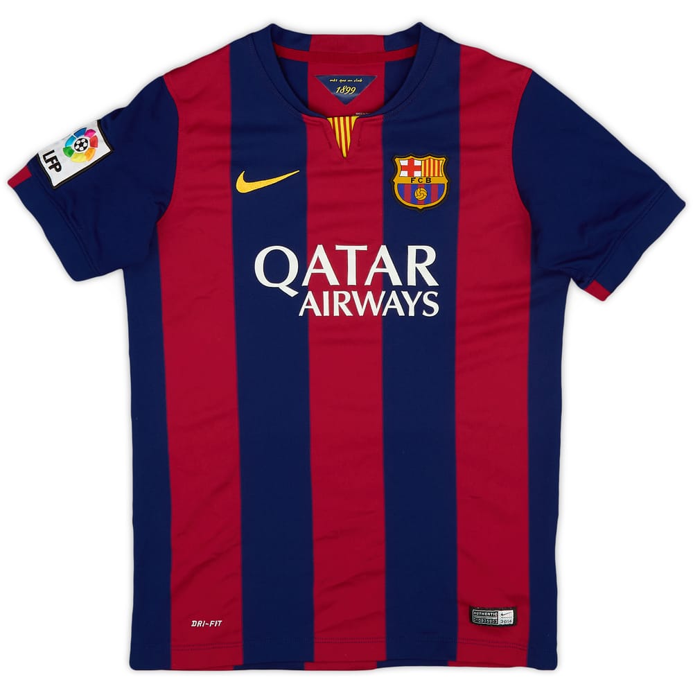 2014-15 Barcelona Home Shirt - 8/10 - (L.Boys)