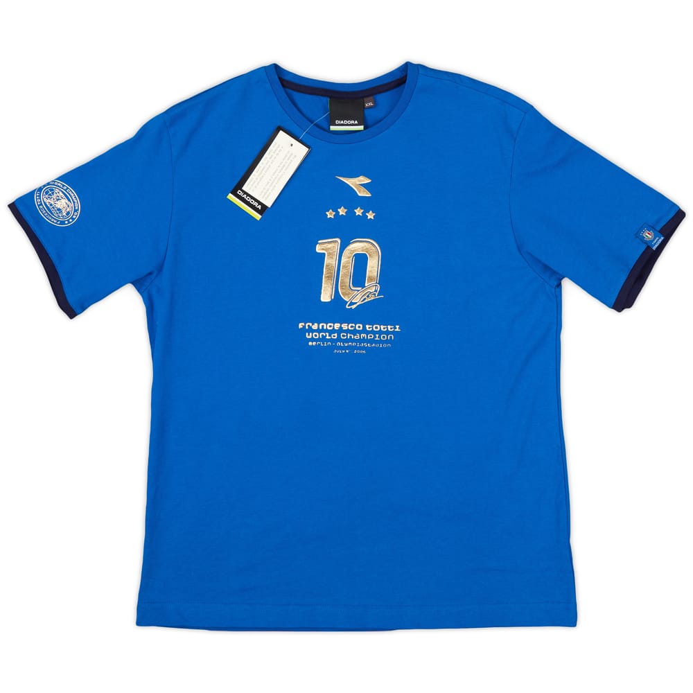 2006 Italy Diadora Francesco Totti Leisure Tee (XXL.Boys)