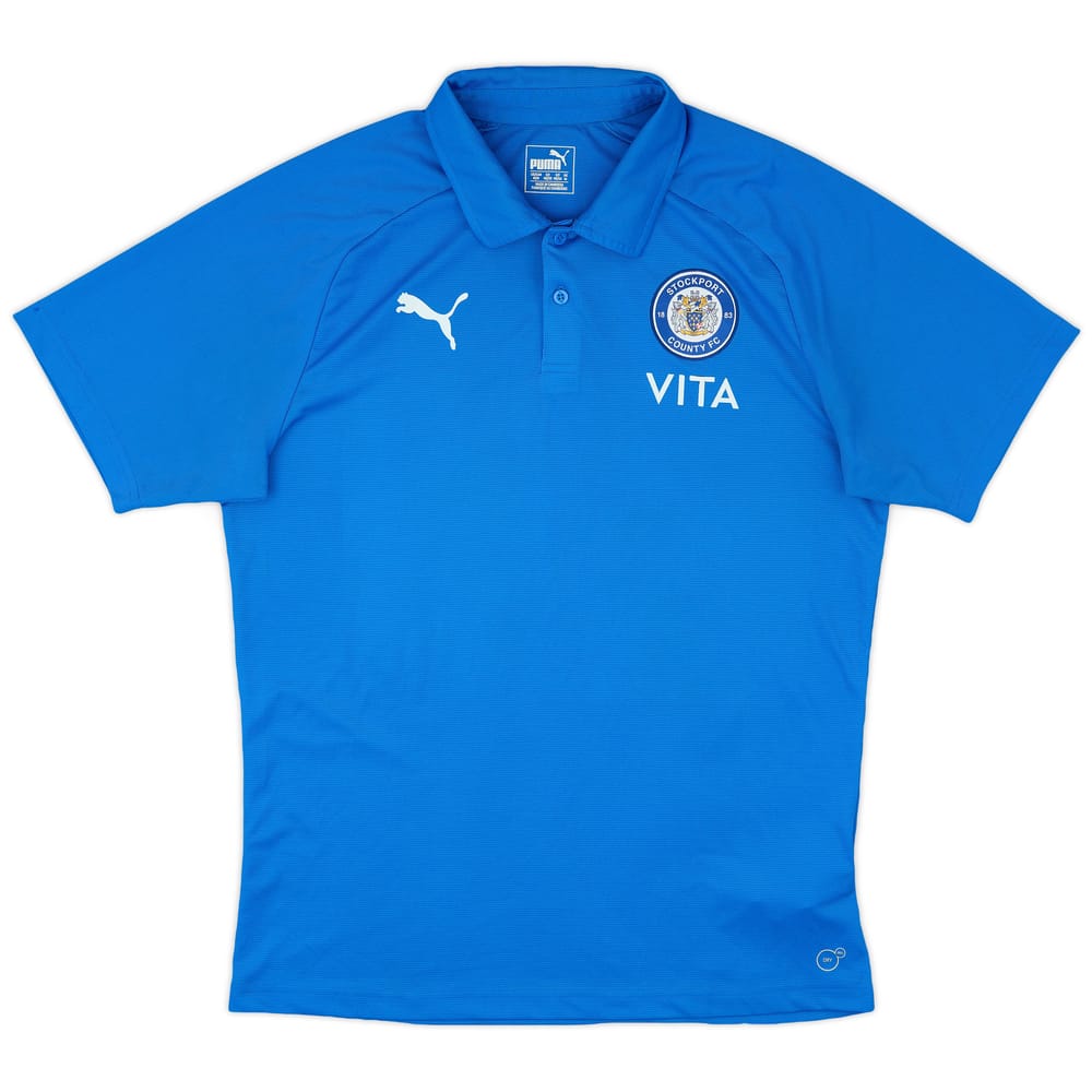 2021-22 Stockport County Puma Polo Shirt - 8/10 - (M)