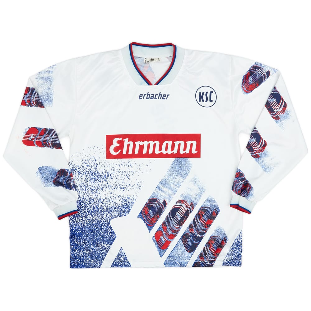 1993-95 Karlsruhe Home L/S Shirt - 8/10 - (S)