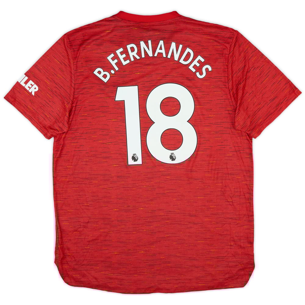 2020-21 Manchester Unnited Authentic Home Shirt B.Fernandes #18 (XL)
