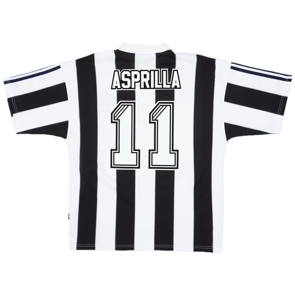 1995-97 Newcastle Home Shirt Asprilla #11 - 7/10 - (L)