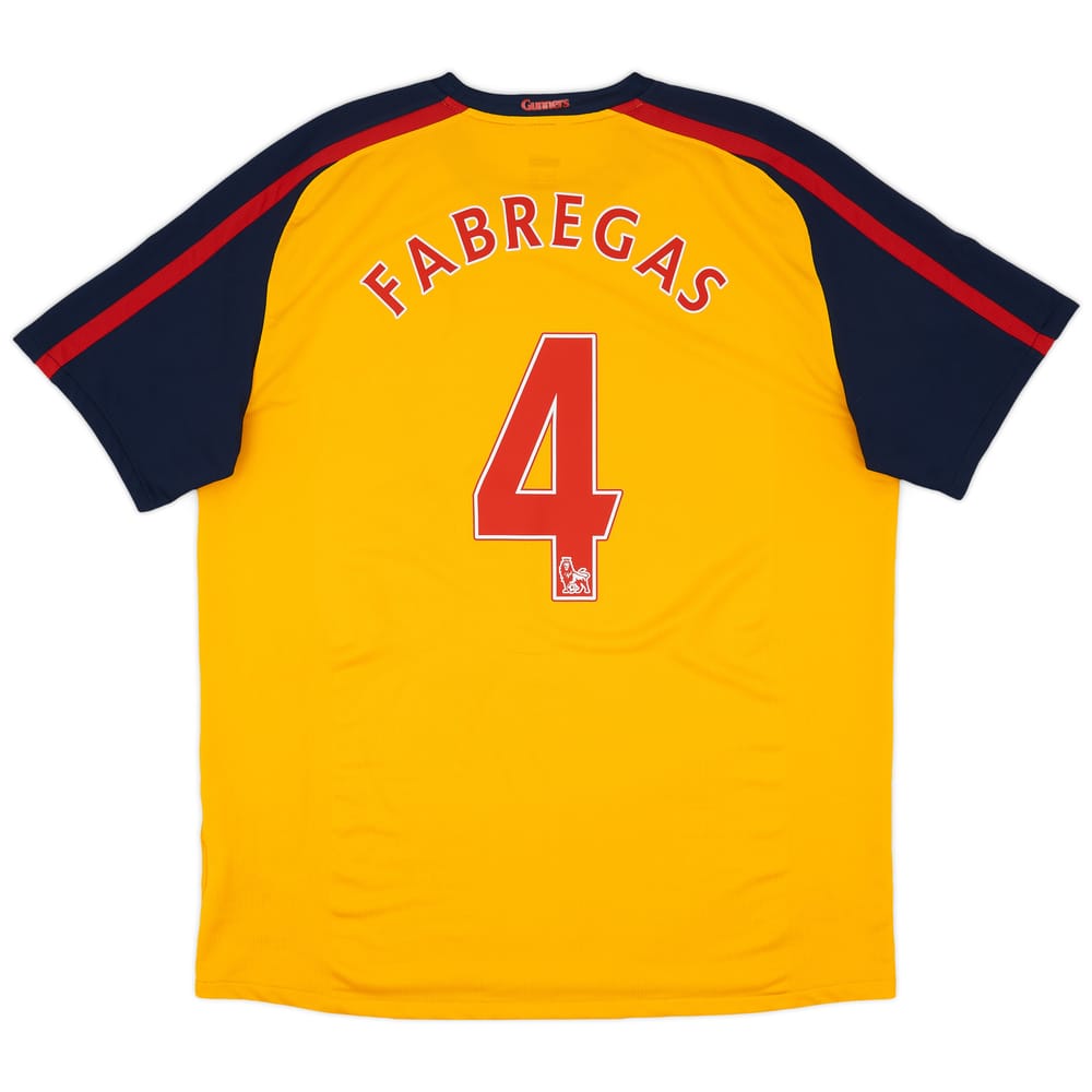 2008-09 Arsenal Away Shirt Fabregas #4 - 8/10 - (XL)