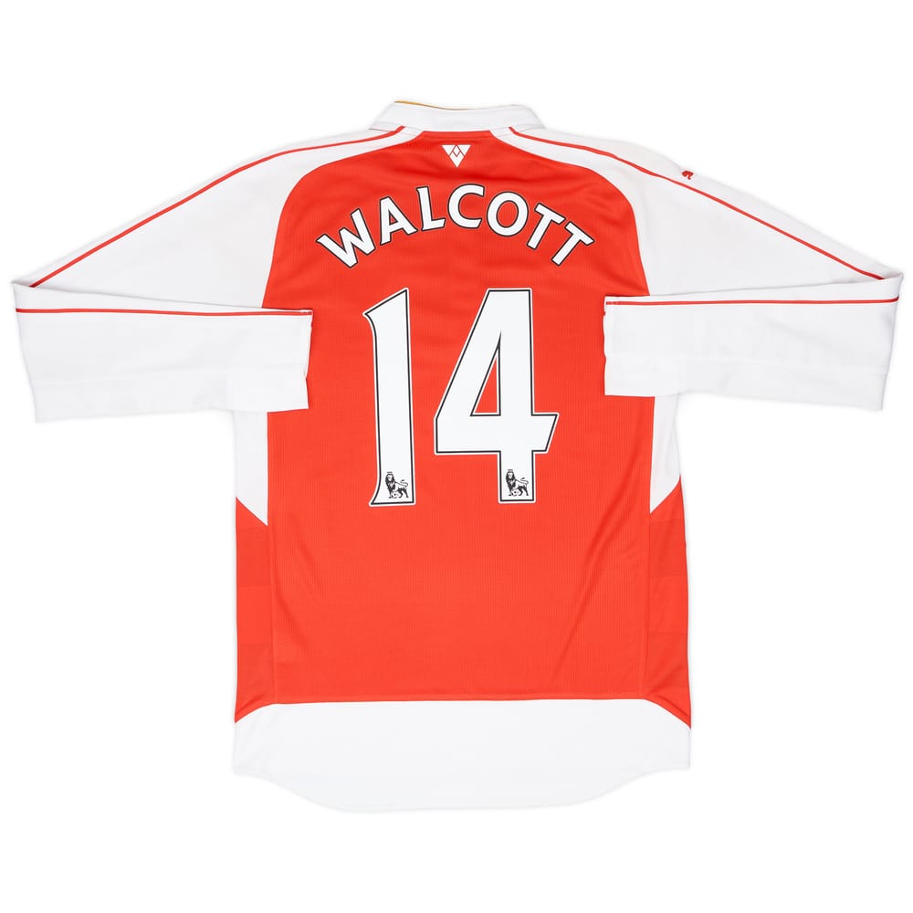 2015-16 Arsenal Home L/S Shirt Walcott #14 - 6/10 - (S)