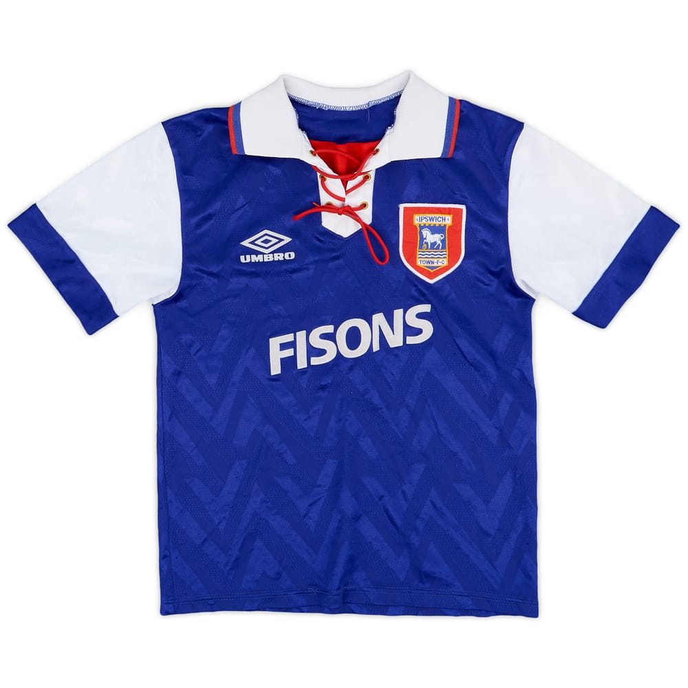 1992-94 Ipswich Home Shirt - 8/10 - (S.Boys)
