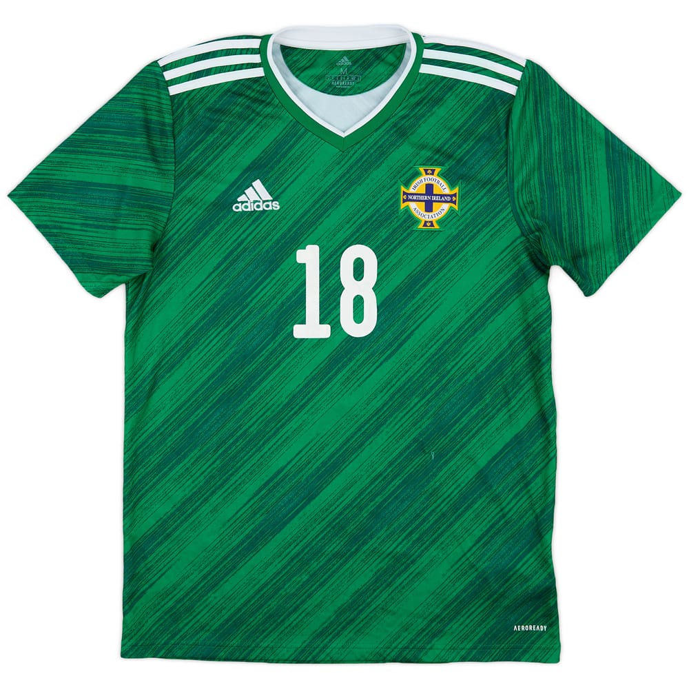 2020-22 Northern Ireland Home Shirt #18 - 8/10 - (M)