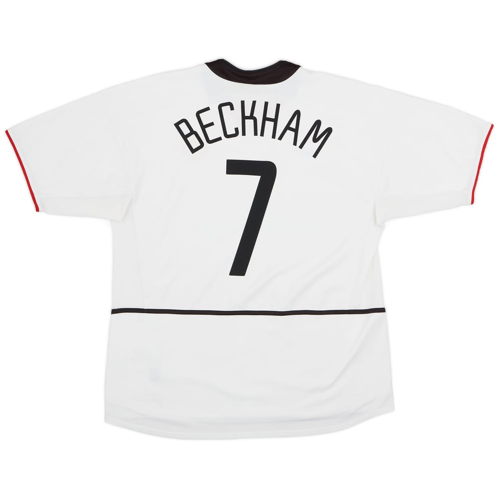 2002-03 Manchester United Away Shirt Beckham #7 - 8/10 - (3XL)