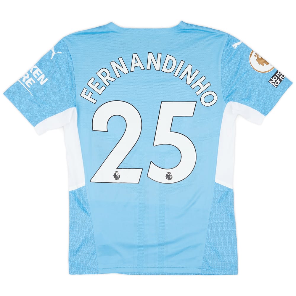2021-22 Manchester City Match Issue Home Shirt Fernandinho #25