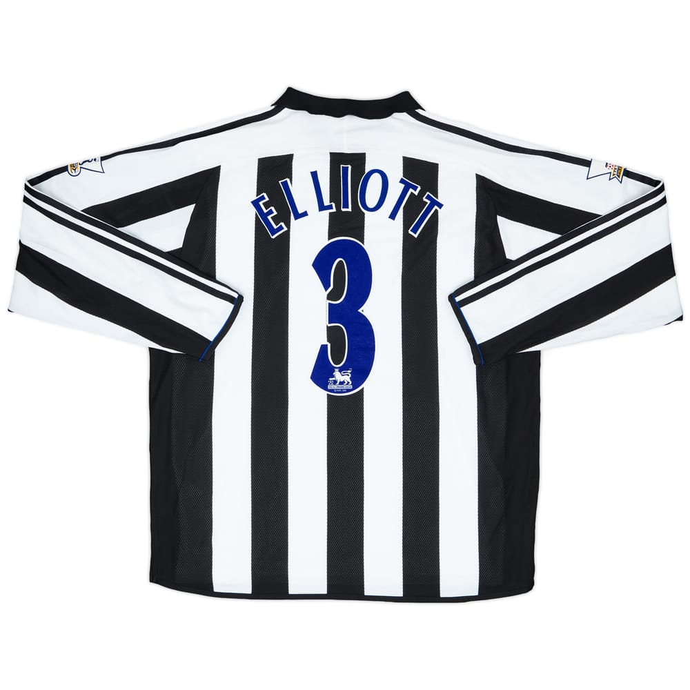 2003-04 Newcastle Match Issue Home Shirt Elliott #3