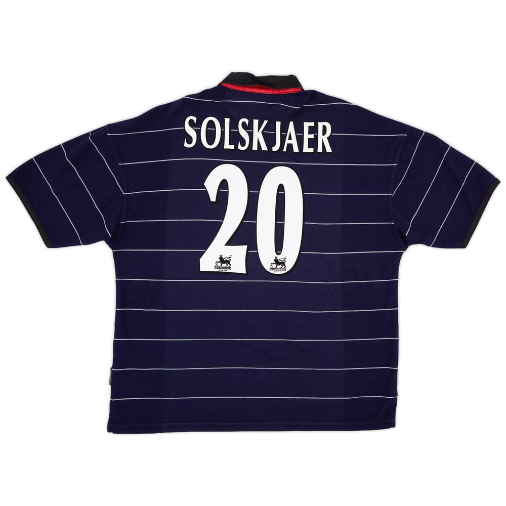 1999-00 Manchester United Away Shirt Solskjaer #20 - 9/10 - (XXL)