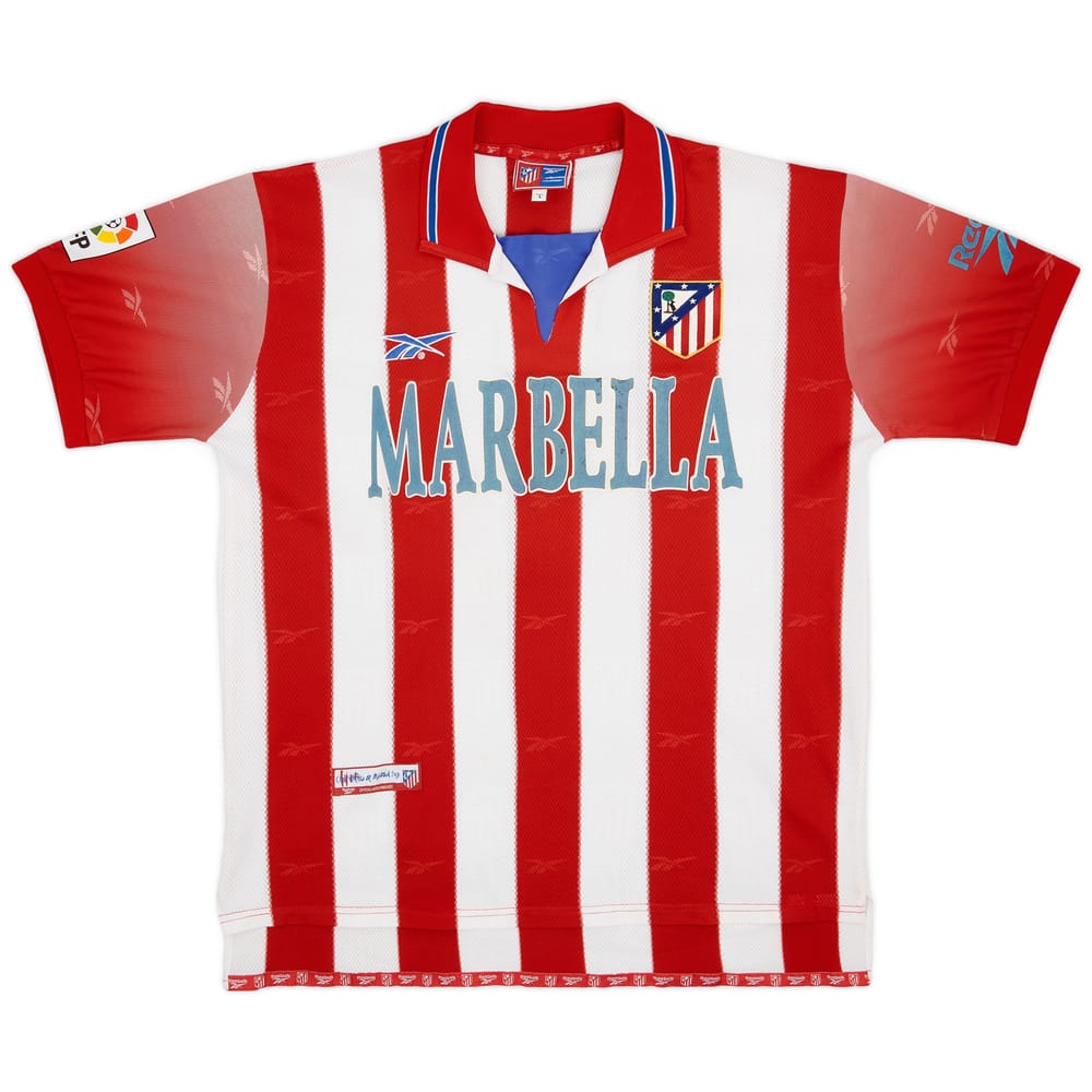 1998-99 Atletico Madrid Home Shirt - 5/10 - (L)